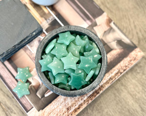 Green Aventurine Star – 30mm Crystal for Luck, Prosperity & Heart Healing