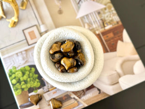 Tiger Eye Heart Crystal: Polished Pocket Stone for Courage