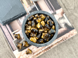 Tiger Eye Heart Crystal: Polished Pocket Stone for Courage