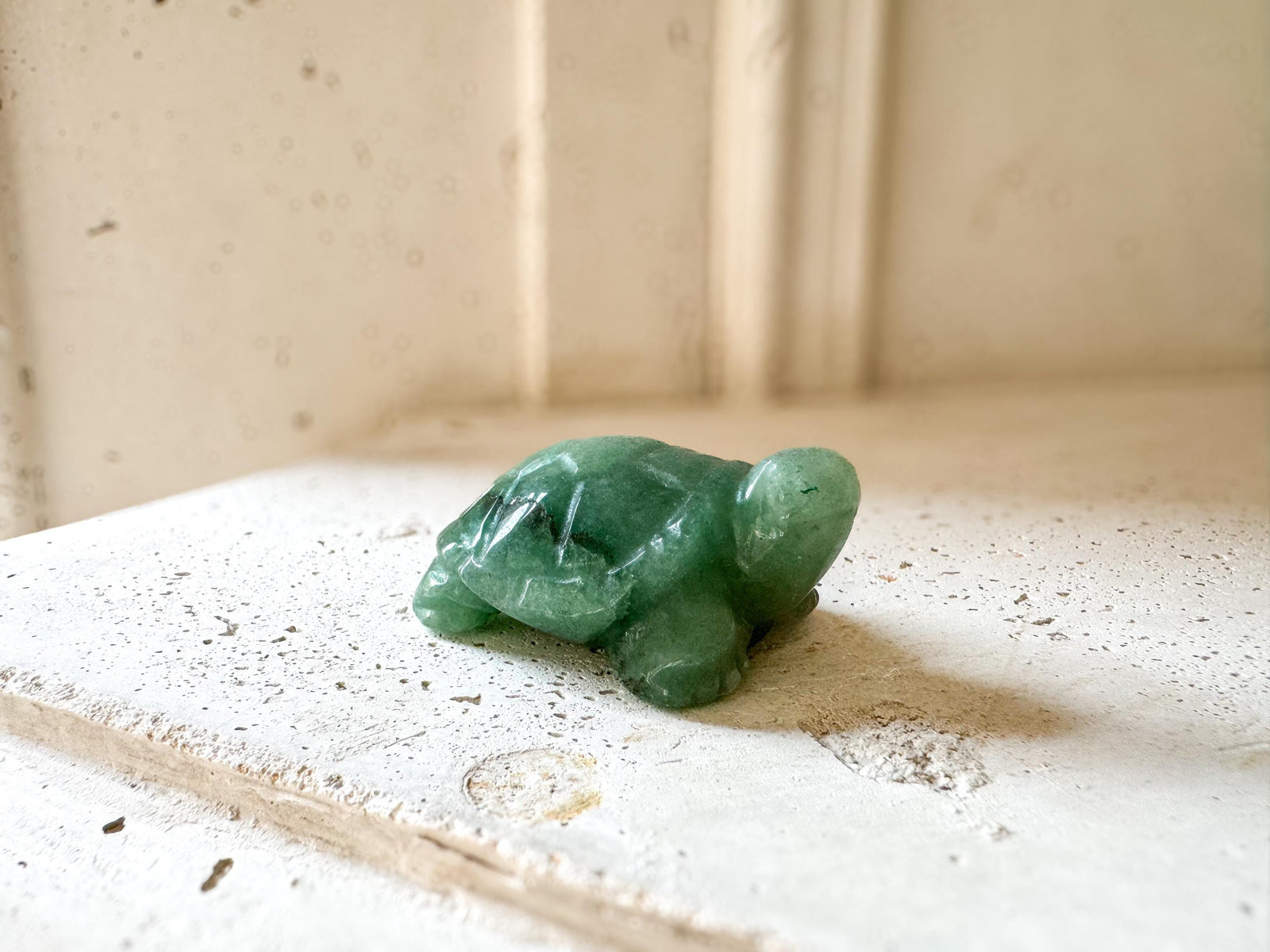 Green Aventurine Crystal Turtle – 5 cm – Luck, Prosperity & Healing Figurine