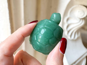 Green Aventurine Crystal Turtle – 5 cm – Luck, Prosperity & Healing Figurine