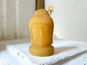 Orange Calcite Buddha Head – 5 cm – Positivity, Creativity & Confidence Boost