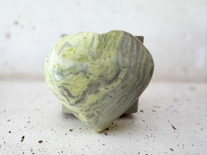 Infinite Stone Heart: Serpentine Chrysotile Crystal for Healing