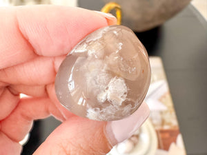 Flower Agate Tumbled Stones: Emotional Healing, Root & Heart Chakra