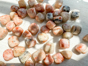 Sunstone Tumbled Stones: Joy, Confidence & Solar Plexus Chakra
