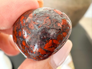 Red Jasper Tumbled Stones: Root Chakra Healing Crystals for Grounding