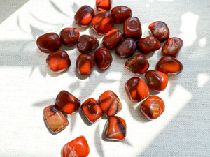 Red Jasper Tumbled Stones: Root Chakra Healing Crystals for Grounding