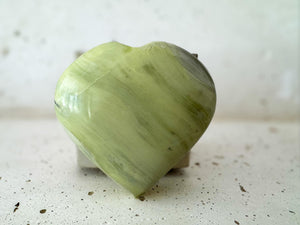 Infinite Stone Heart: Serpentine Chrysotile Crystal for Healing
