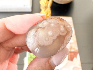 Flower Agate Tumbled Stones: Emotional Healing, Root & Heart Chakra