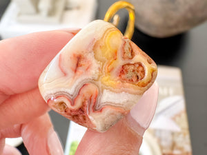 Crazy Lace Agate Tumbled Stone: Mexican Agate for Joy & Chakra Balance