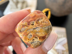 Crazy Lace Agate Tumbled Stone: Mexican Agate for Joy & Chakra Balance