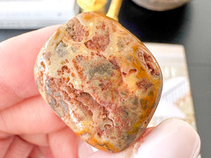 Crazy Lace Agate Tumbled Stone: Mexican Agate for Joy & Chakra Balance