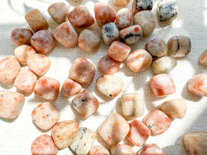 Sunstone Tumbled Stones: Joy, Confidence & Solar Plexus Chakra