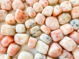 Sunstone Tumbled Stones: Joy, Confidence & Solar Plexus Chakra