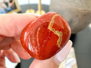 Red Jasper Tumbled Stones: Root Chakra Healing Crystals for Grounding