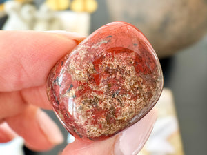 Red Jasper Tumbled Stones: Root Chakra Healing Crystals for Grounding