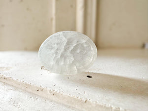 Selenite Crystal Display Plate, Polished Charging Stand, Gemstone Holder, Meditation Decor, Altar Stand, Spiritual Home Accent