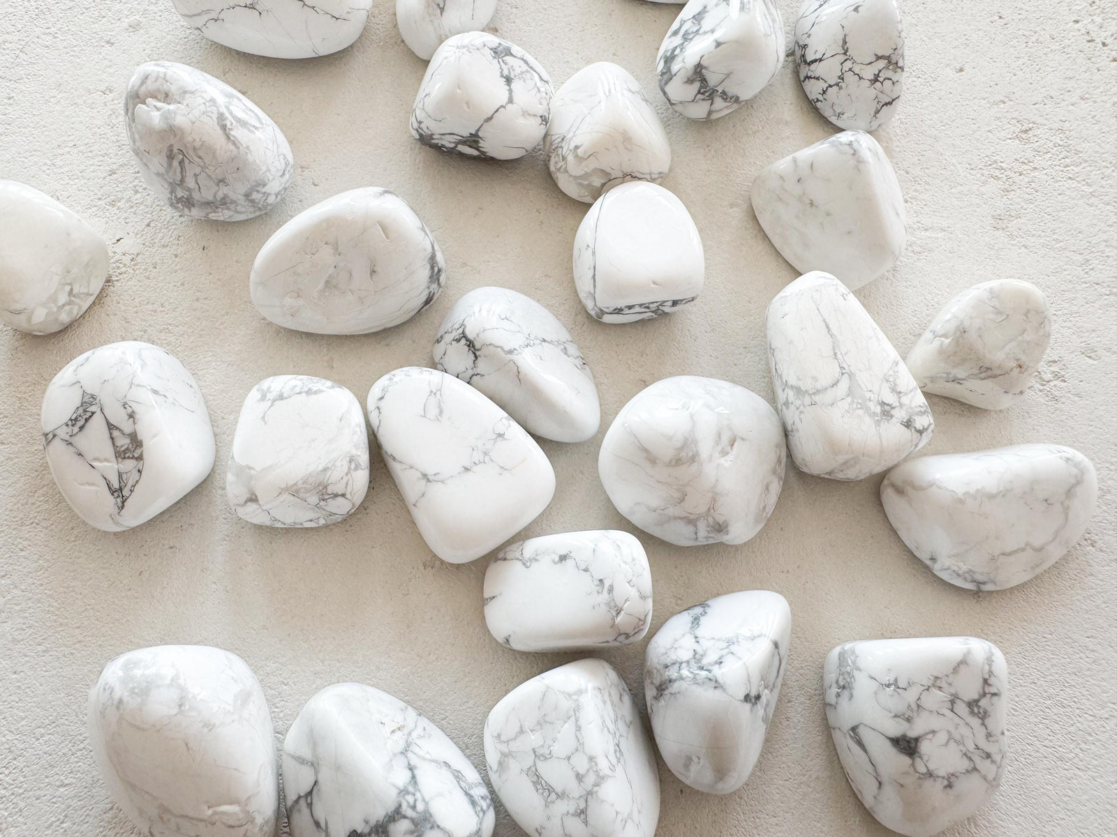 Howlite Tumbled Stones: Natural Calming Crystals for Meditation
