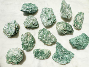Raw Fuchsite Crystal Chunks: Natural Healing Stones for Reiki & Chakra