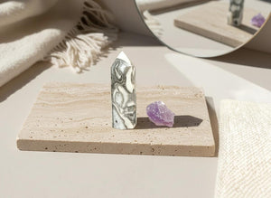 Amethyst & Thousand Eye Jasper Set: Protection, Healing, and Meditation