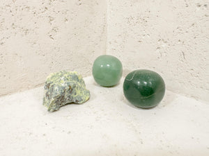 Abundance & Prosperity Crystal Set – Aventurine, Nephrite Jade, Serpentine Stones for Wealth, Luck and Success