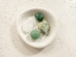 Abundance & Prosperity Crystal Set – Aventurine, Nephrite Jade, Serpentine Stones for Wealth, Luck and Success