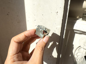 Pyrite Cube – 1" Natural Crystal Cube for Wealth, Protection, Energy Healing & Spiritual Gift