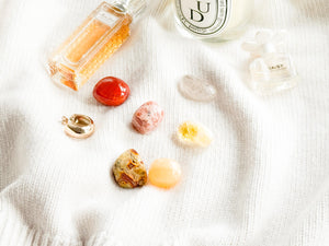 Fall Crystal Set – Carnelian, Smoky Quartz, Sunstone, Citrine, Agate, Orange Calcite Tumbles for Warm Energy & Seasonal Gift