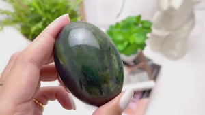 Jade Palm Stone: Good Luck Crystal, Worry Stone