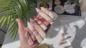 Dali Jasper Crystal Tower | Rainbow Calcite Towers | Fancy Jasper | Pork Stone | Tri Coloured Calcite | Supreme Nurturer | Courage Stone