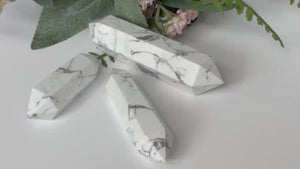 Howlite, Crystals, Howlite Points. A Must-Have for Meditation, Crystal Healing, and Home Decor