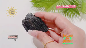 Raw Black Tourmaline Crystal: Protection Stone, Grounding