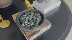 Ruby Zoisite Tumbled Stone – Natural Anyolite for Heart Chakra, Healing & Spiritual Growth
