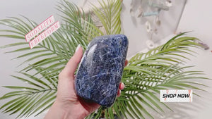 Sodalite Crystal Freeform: Healing Home Decor Stone