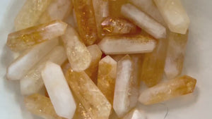 Citrine Double Terminated Crystal Point: Abundance Stone