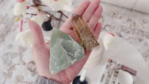 Citrine & Aventurine Crystal Set: Abundance, Prosperity, Wealth