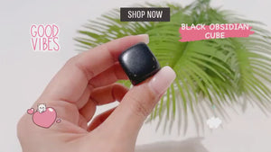 Black Obsidian Tumbled Stones for Negativity and EMF Shielding