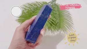 Lapis Lazuli Crystal Tower: Spiritual Healing Stone