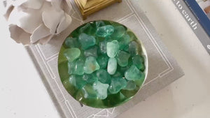 Green Fluorite Puffy Heart: Pocket Stone for Focus & Healing (25mm)