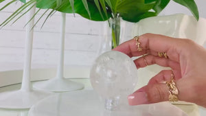 Clear Quartz Sphere: Crystal Healing, Home Decor Gemstone