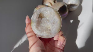 Pink Amethyst Druzy Sphere: Calming Crystal (75-78mm, 450-600g)