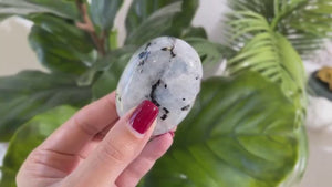 Rainbow Moonstone Palm Stones: A Journey of Self-Discovery.Healing Crystal Worry Stones Crystal Home Decor Crystal Gifts Crystal Grids