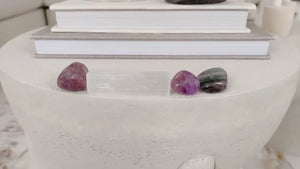 ADHD Crystal Set – Amethyst, Lepidolite, Fluorite, Selenite for Focus, Calm, Stress Relief & Clarity