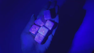 UV Reactive Hackmanite Tumbled Crystals: Rare Fluorescent Gemstone