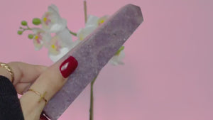 Lepidolite Crystal Tower | Litha Mica | Lavenderine | Lilac Stone | Lilalite | Purple Lepidolite