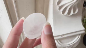 Selenite Crystal Display Plate, Polished Charging Stand, Gemstone Holder, Meditation Decor, Altar Stand, Spiritual Home Accent