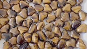 Tiger Eye Heart Crystal: Polished Pocket Stone for Courage