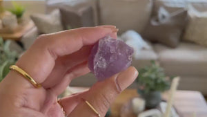 Raw Amethyst Crystal: Natural Rough Stones, Chakra Healing, Home Decor