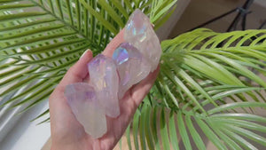 Raw Amethyst Angel Aura Points: Healing Crystals for Grids