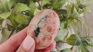 Sunstone Palm Stone: Joy & Confidence Crystal for Reiki